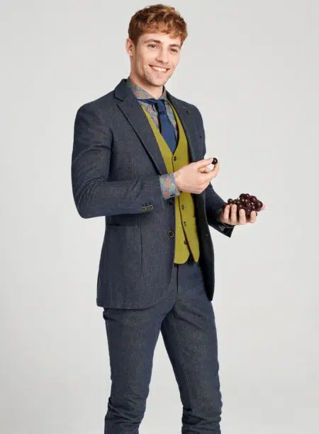 Smart Casual Jacket und farbige Weste