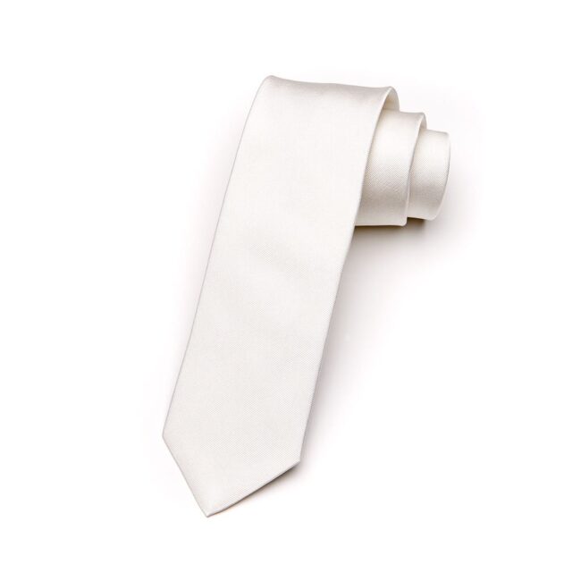 Krawatte Bianco elfenbein