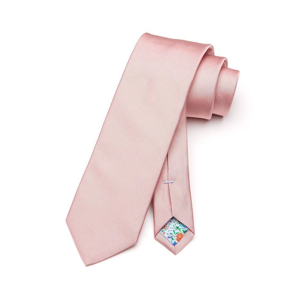 100% Seide XUITS aus in Rose | Altrosa Krawatte
