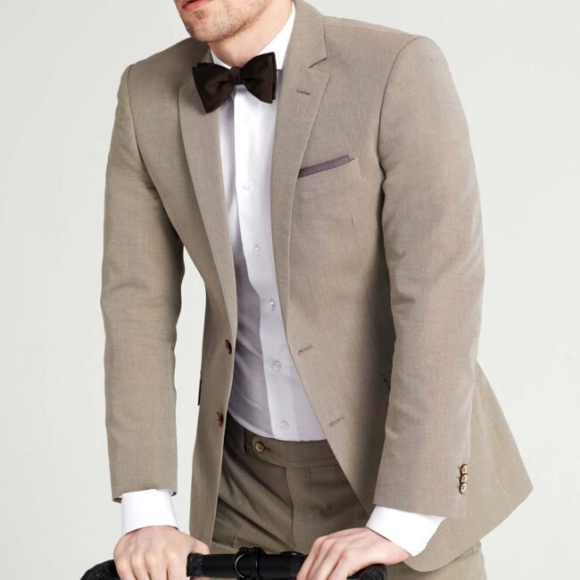 Baumwollanzug in Beige