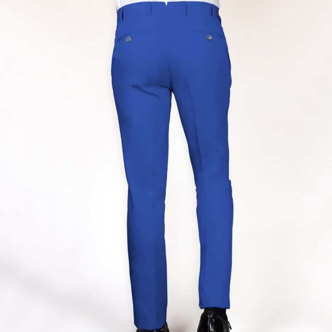 Bundfaltenhose in Royalblau