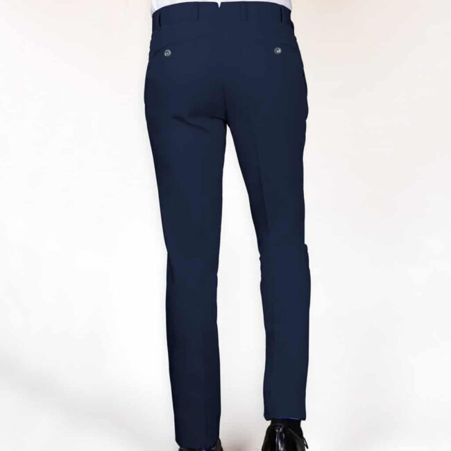 Bundfaltenhose in Dunkelblau