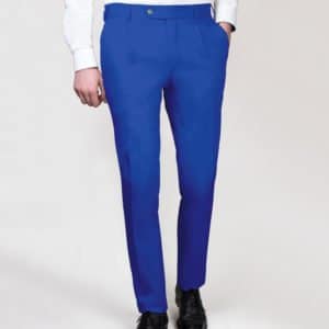 Bundfaltenhose in Royalblau