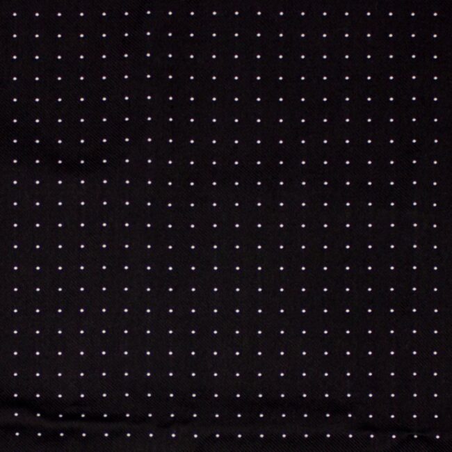 Macro 18 | Einstecktuch Schwarz mit weißen Punkten