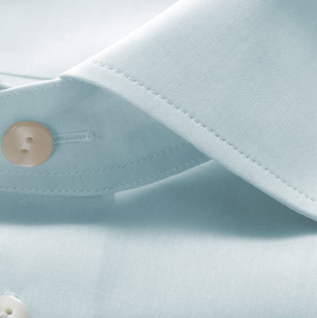 Organic Bio Baumwoll Hemd Hellblau