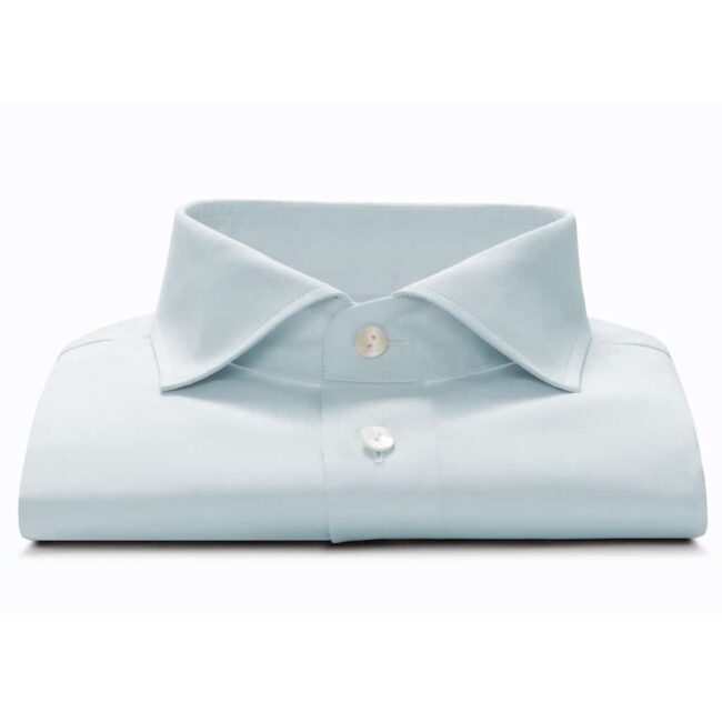 Organic Bio Baumwoll Hemd Hellblau