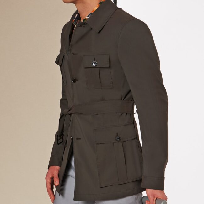 Safari Jacke close | Safarijacke in Grau