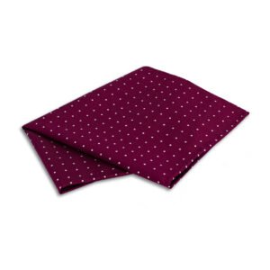 Krawatte bordeaux mit weißen Polkadots aus reiner Seide | XUITS