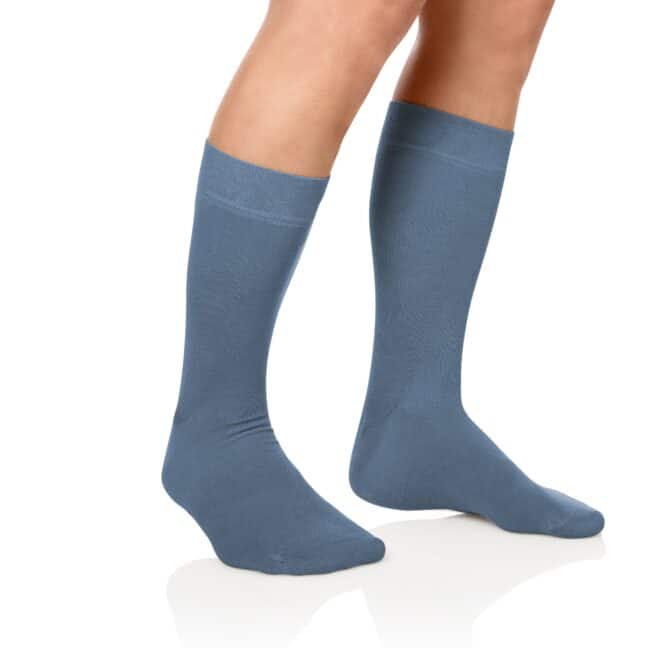 Socken Lanza Fuss Graublau scaled | Baumwollsocken graublau