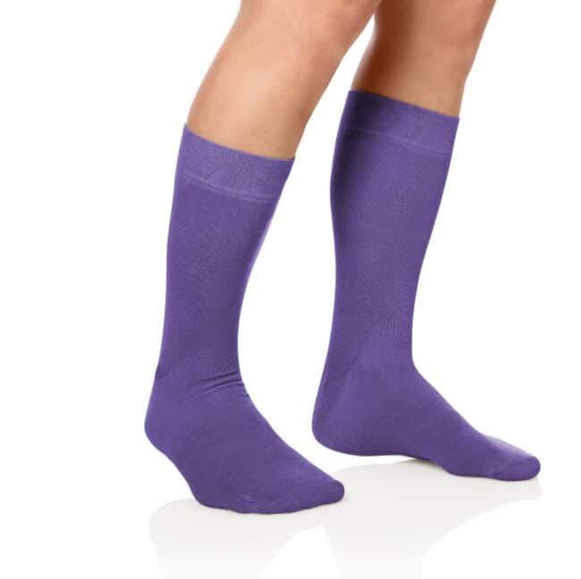 Socken Lanza Fuss Lila scaled | Baumwollsocken lila