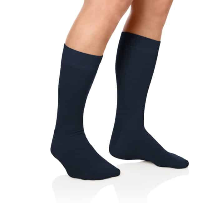 Socken Lanza Fuss Marine scaled | Baumwollsocken marine