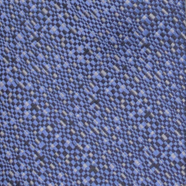 Macro blau | Einstecktuch blau mit silber Mosaik