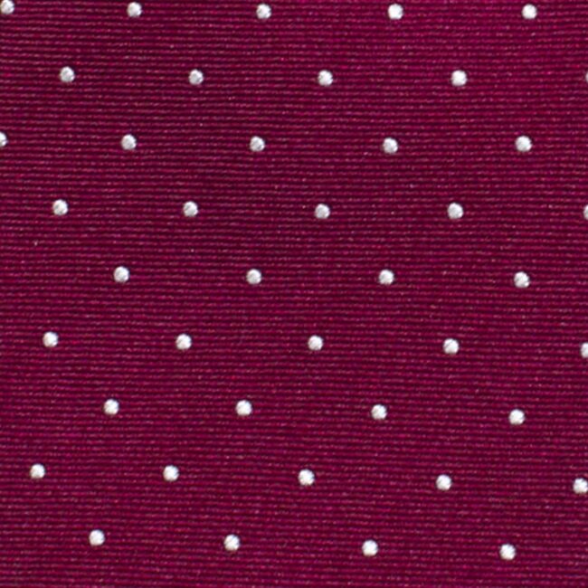 Macro bordeaux white dots | Krawatte bordeaux mit weißen Polkadots