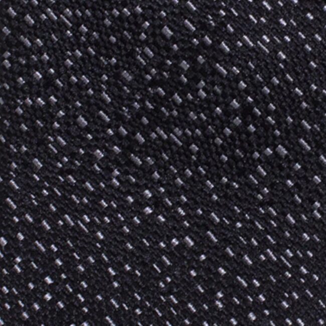 Macro schwarz | Krawatte schwarz mit silber Mosaik