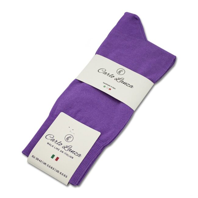 Baumwollsocken lila
