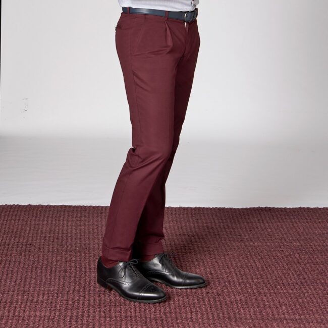 Chino 9 Solbiati Side | Rote Chino Hose