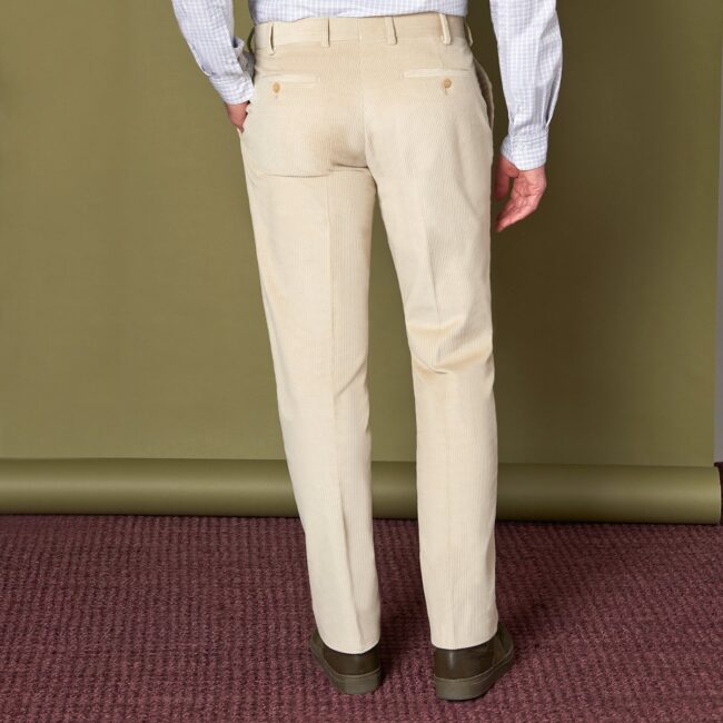 Hose Cord 5 HS Back | Beige Cordhose