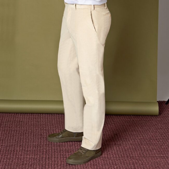 Hose Cord 5 HS Side | Beige Cordhose