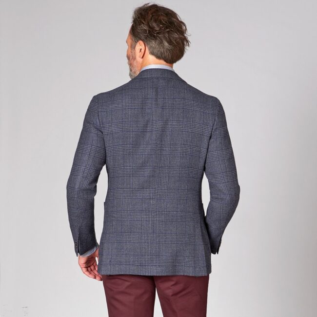 Sakko 9 LoroPiana Back | Glencheck Sakko