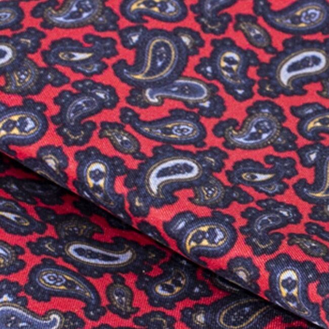 paisley rot | Einstecktuch mit rotem Paisleymuster