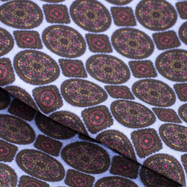 schalprint | Krawatte mit Medaillon Print