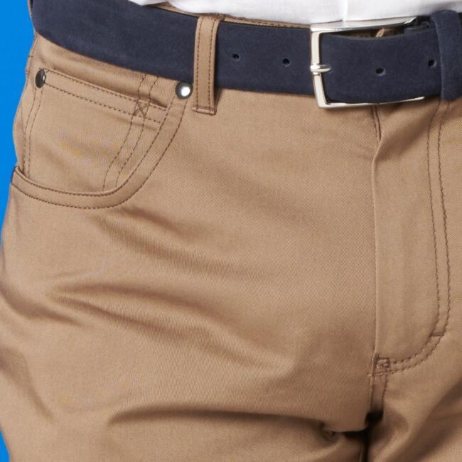 Beige Five Pocket Detail | Five Pocket Hose Beige