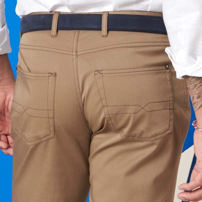 Beige Five Pocket hinten Detail | Five Pocket Hose Beige