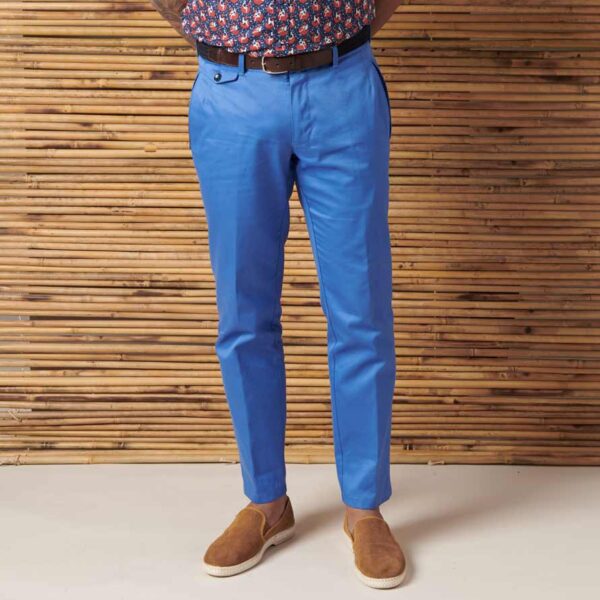 blaue Chino