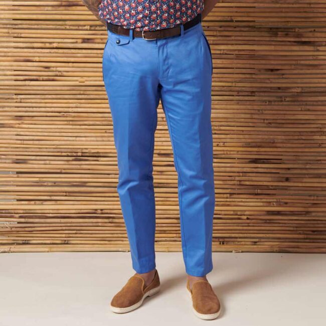 blaue Chino