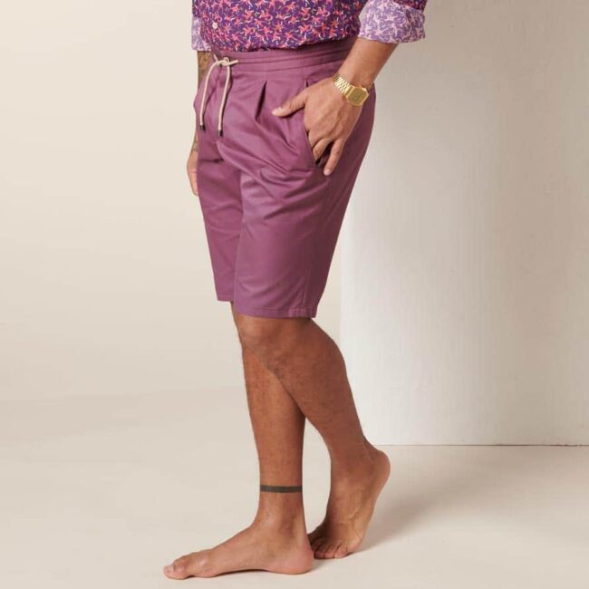 Shorts seitlich | Shorts Aubergine