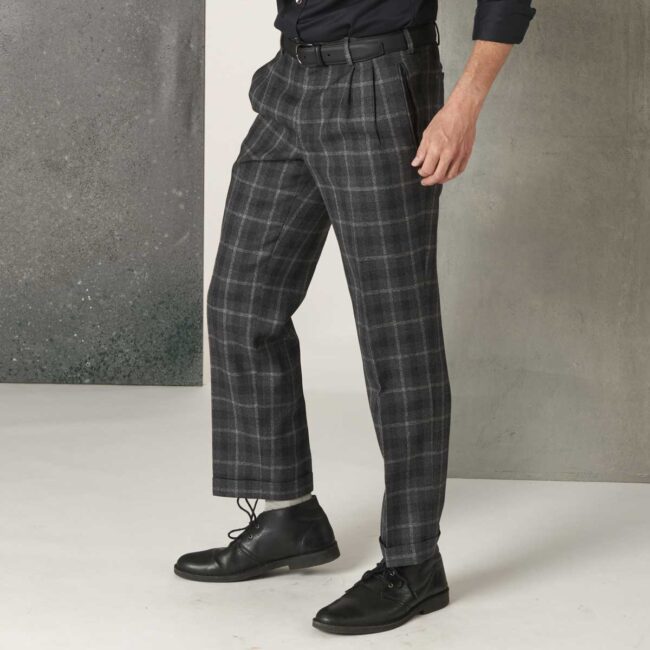 03 2 Grau karierte Hose 2 | Graukarierte Tweed Hose