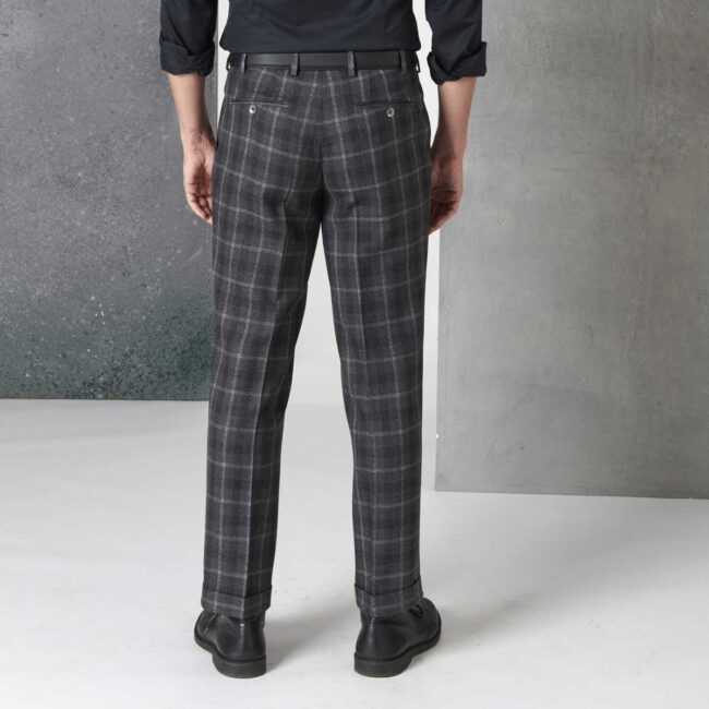 03 2 Grau karierte Hose 4 | Graukarierte Tweed Hose