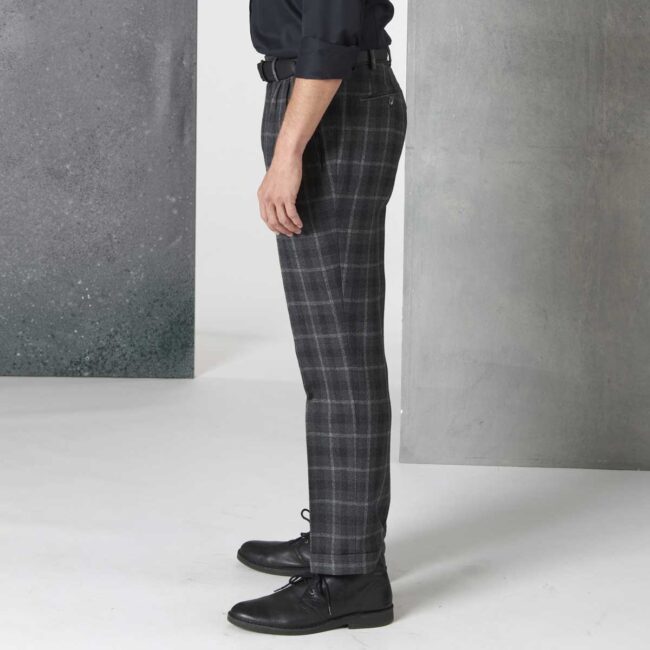 03 2 Grau karierte Hose 5 | Graukarierte Tweed Hose