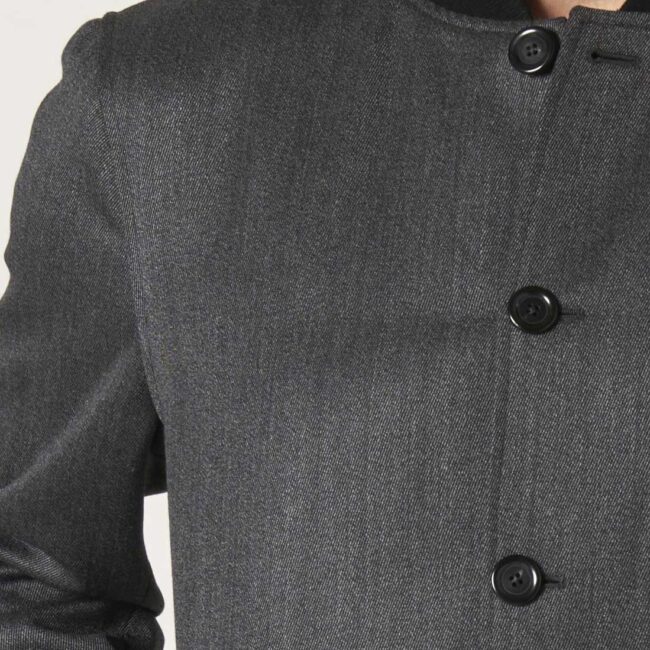03 grauer Blouson 6 | Grauer Blouson aus Twill
