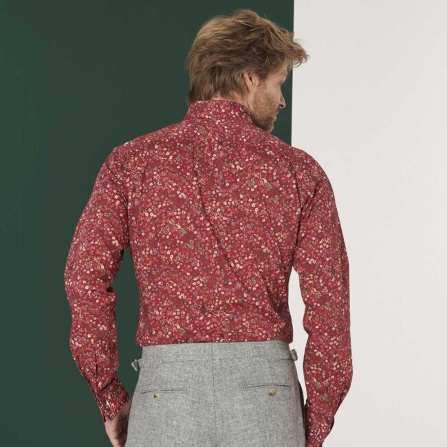14 4 Rotes Hemd Blumen 4 | Rotes Hemd mit Blumenprint